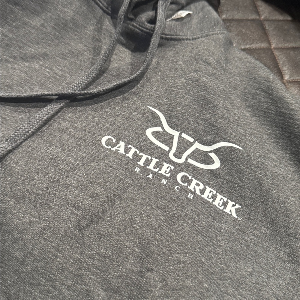 Cattle Creek Ranch Gray Hoodie - Picture 3 of 3